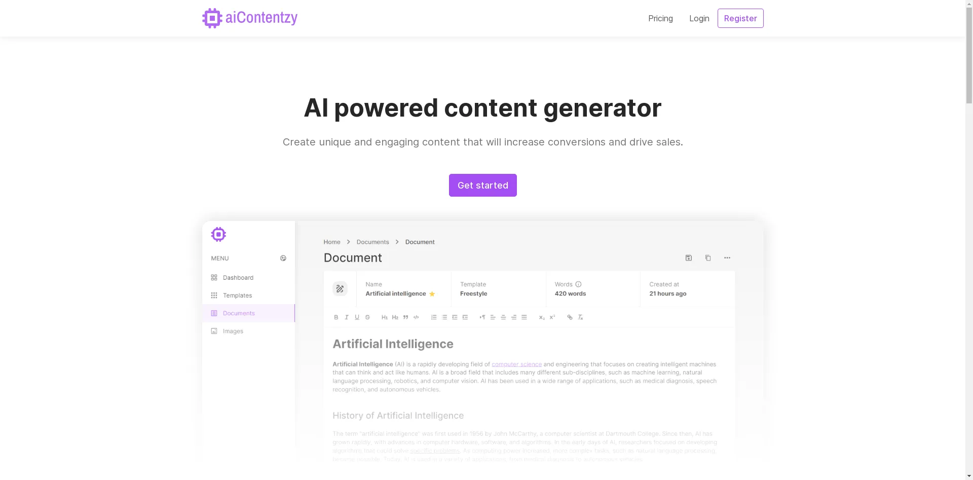 AiContentzy Logo