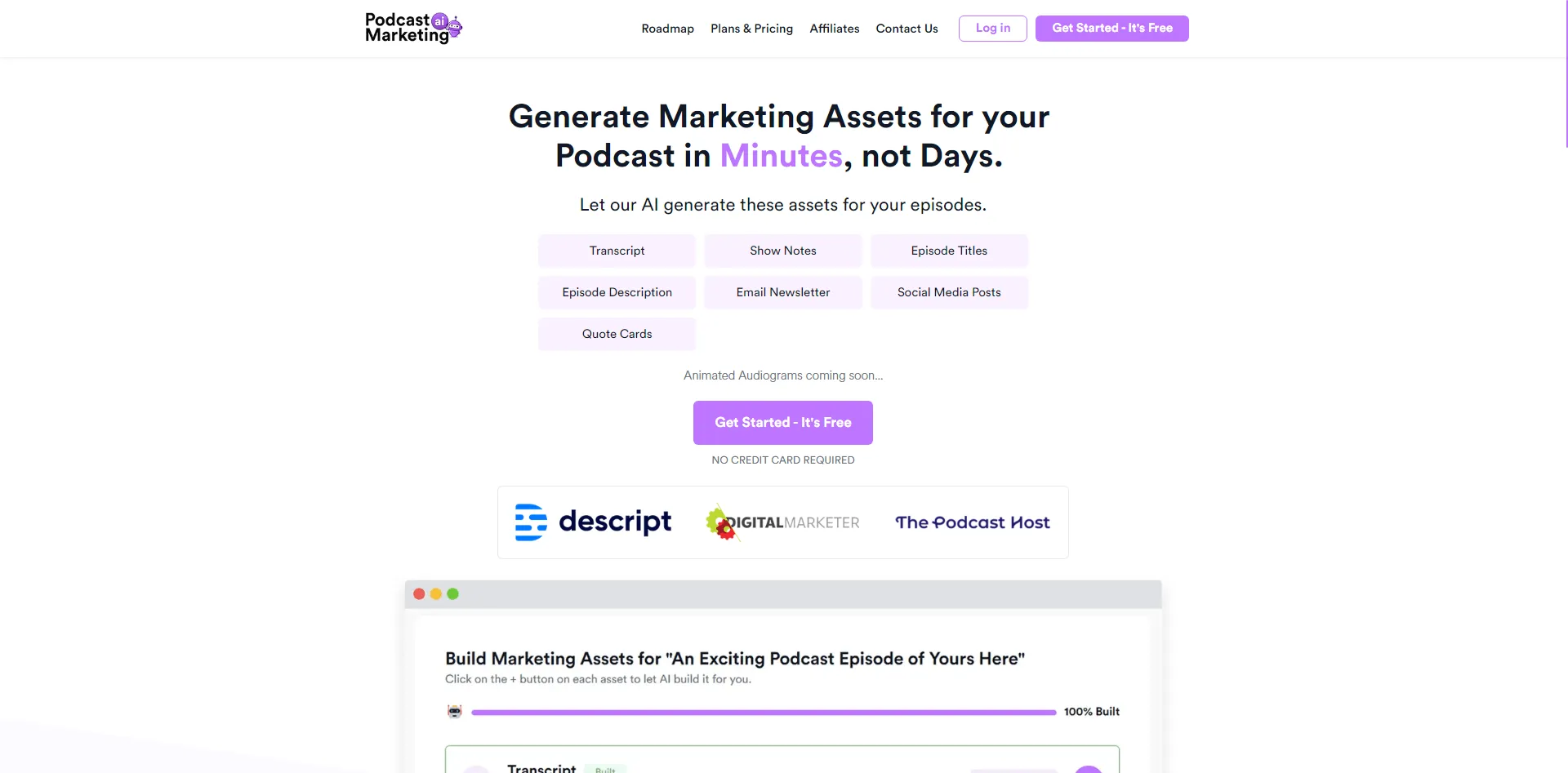 Podcast Marketing AI Logo