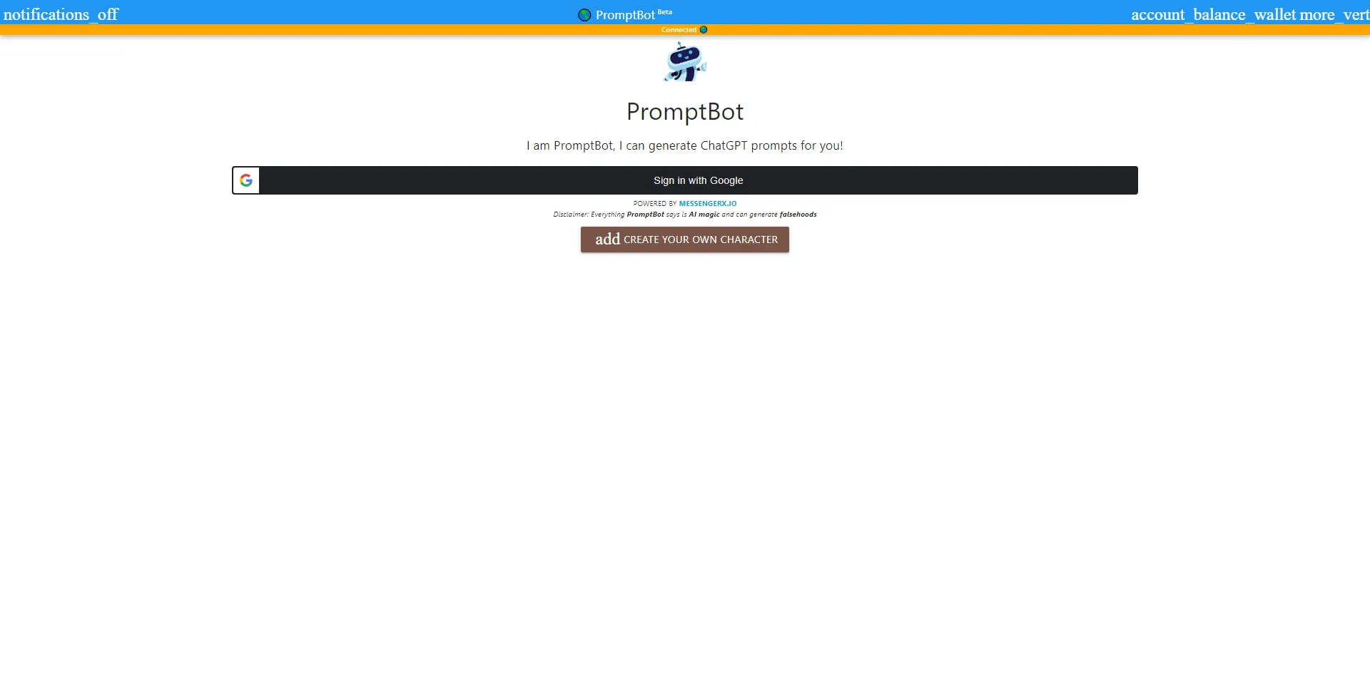 PromptBot Logo